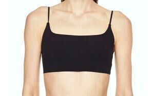 Le Ore Black Stretch Bralette Crop Top Size S/P